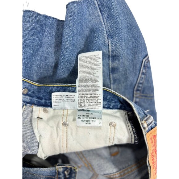 Levis Vintage 550 Woman Size 4 High-Waisted  Denim Shorts  Frayed Hem - Picture 10 of 10